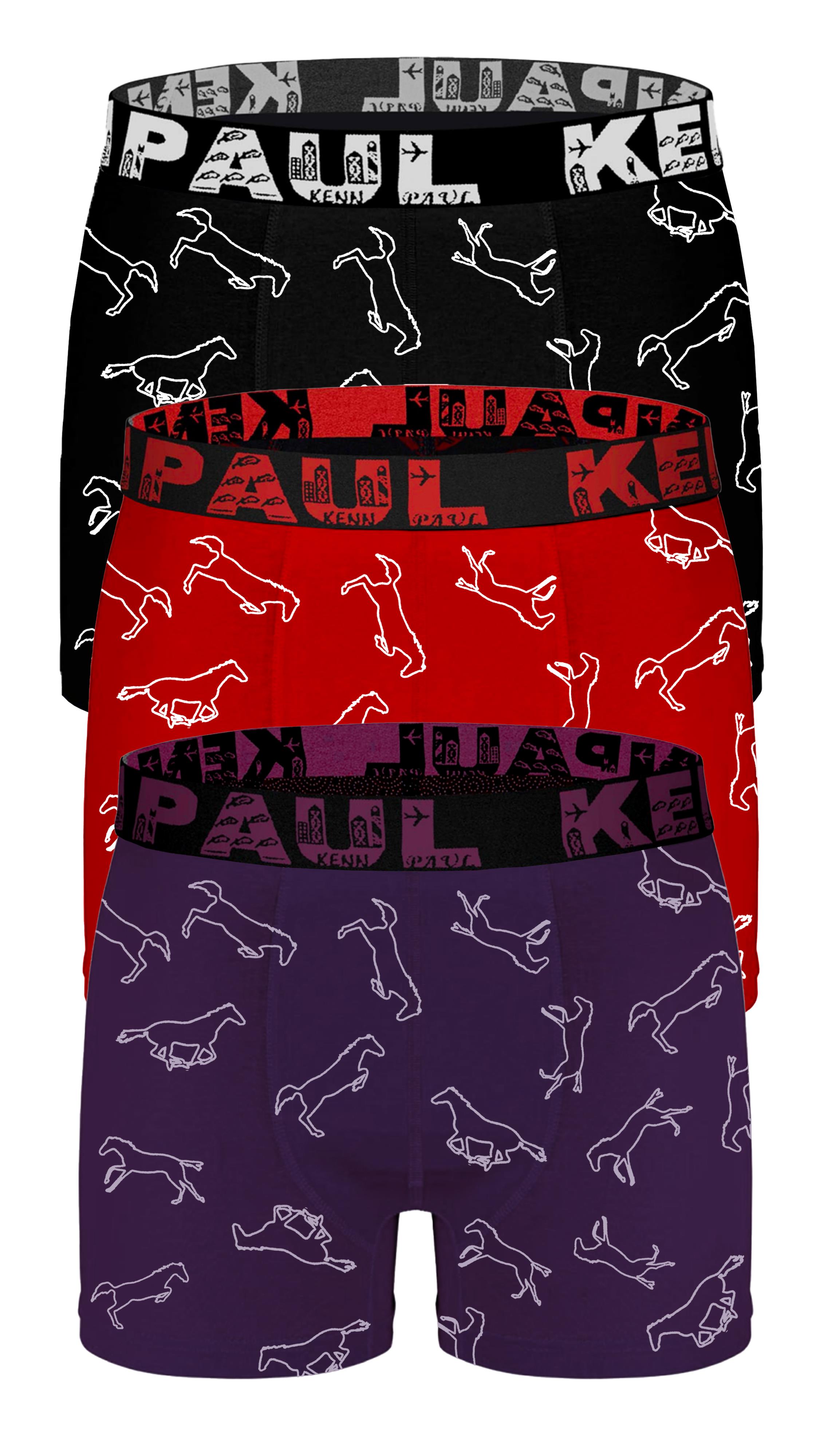 تشكيلة بوكسر ليكرا منقوشة مكونة من 3 قطع