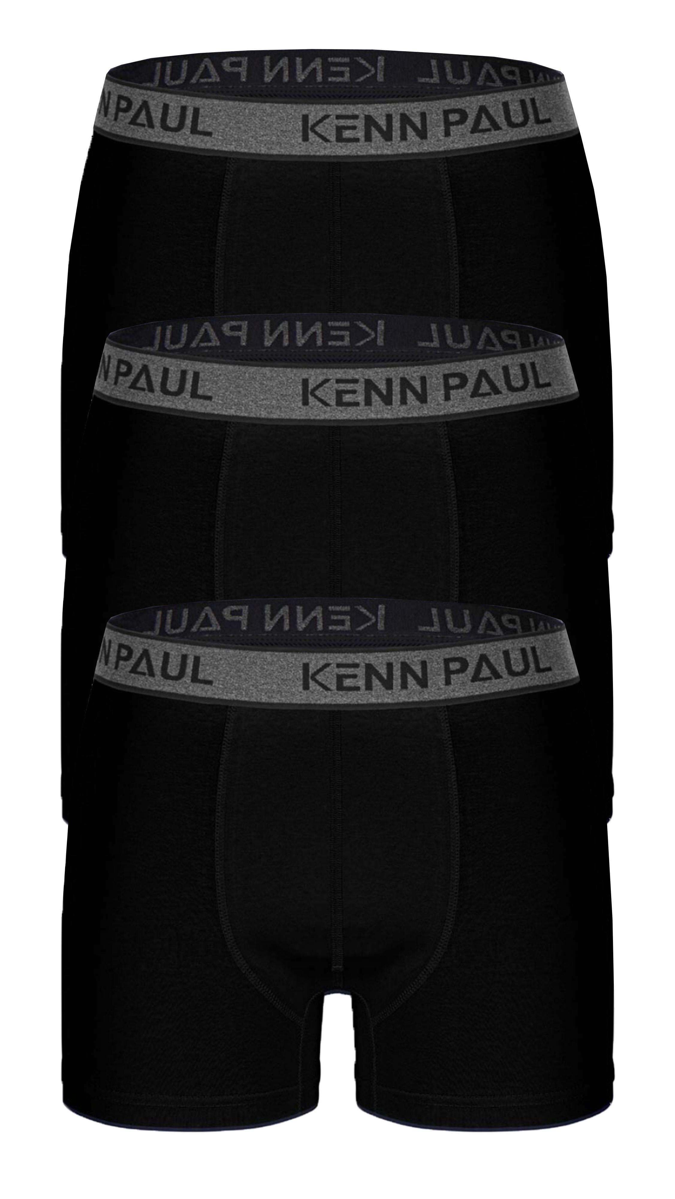 مجموعة من 3 بوكسر ليكرا باللون الأسود