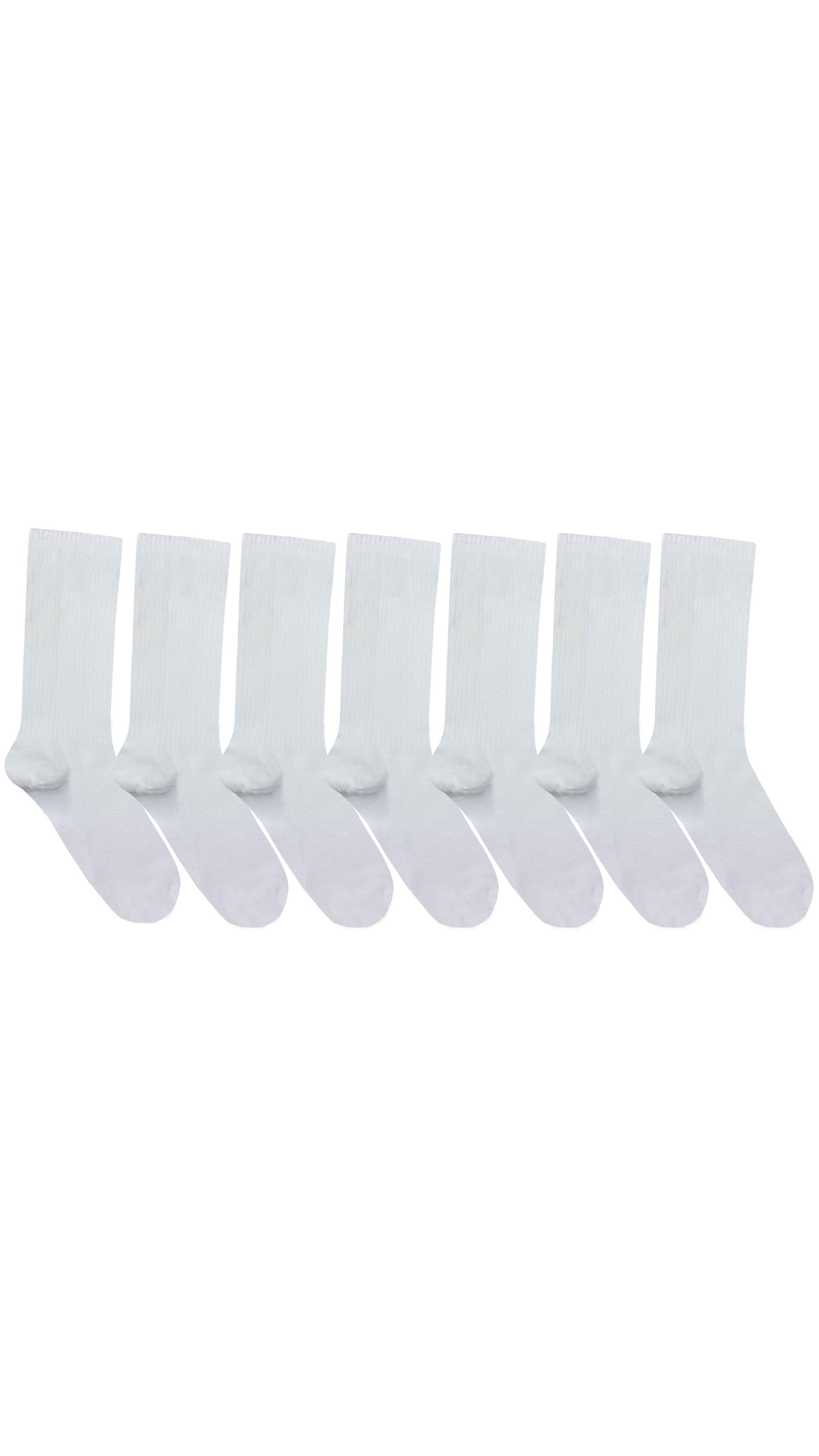 7 Piece Set Tennis Socks WHITE