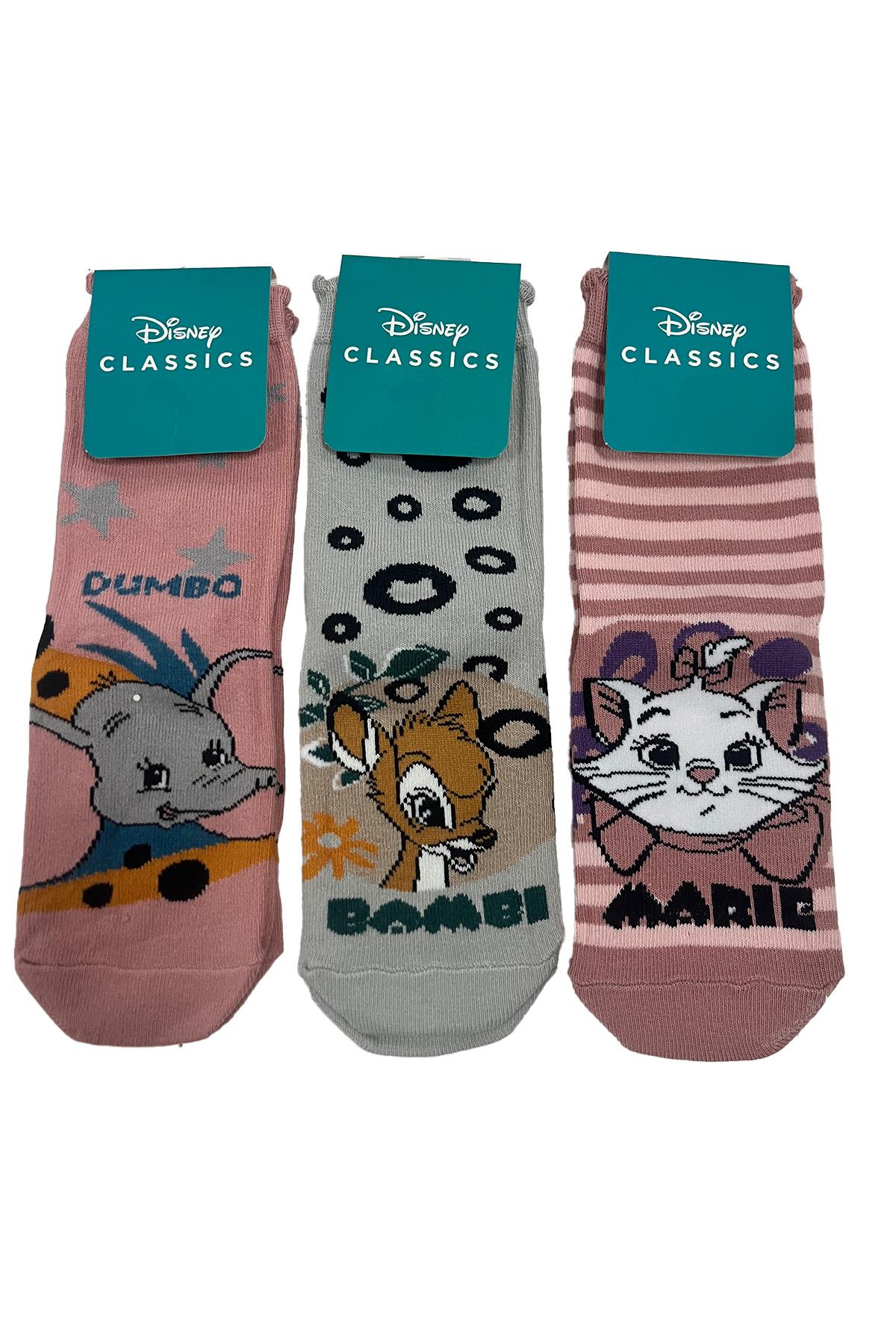 مجموعة جوارب من 3 قطع لشخصيات بامبي ASORTI