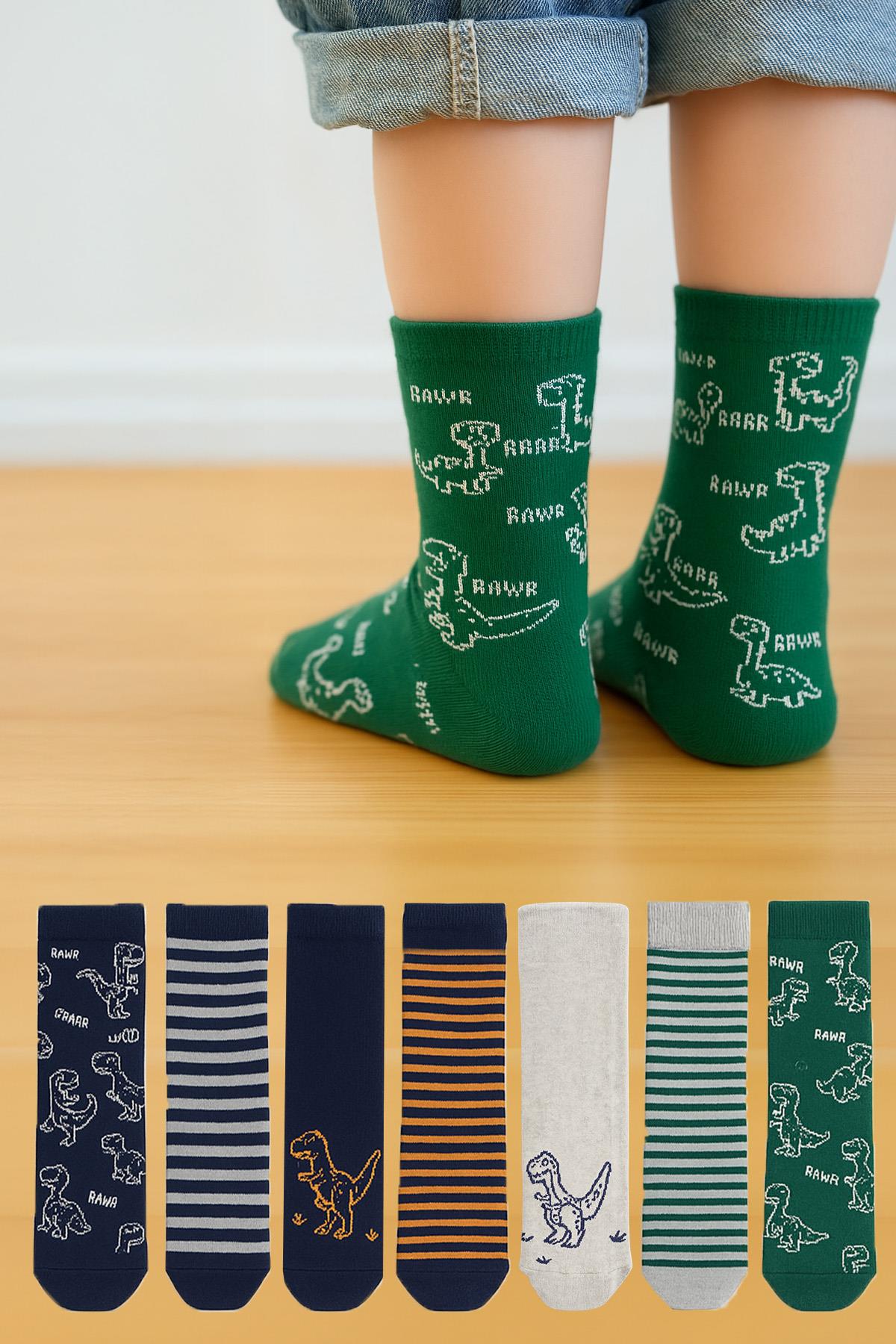 Multicolored Patterned Men's Ankle Socks ASORTİ