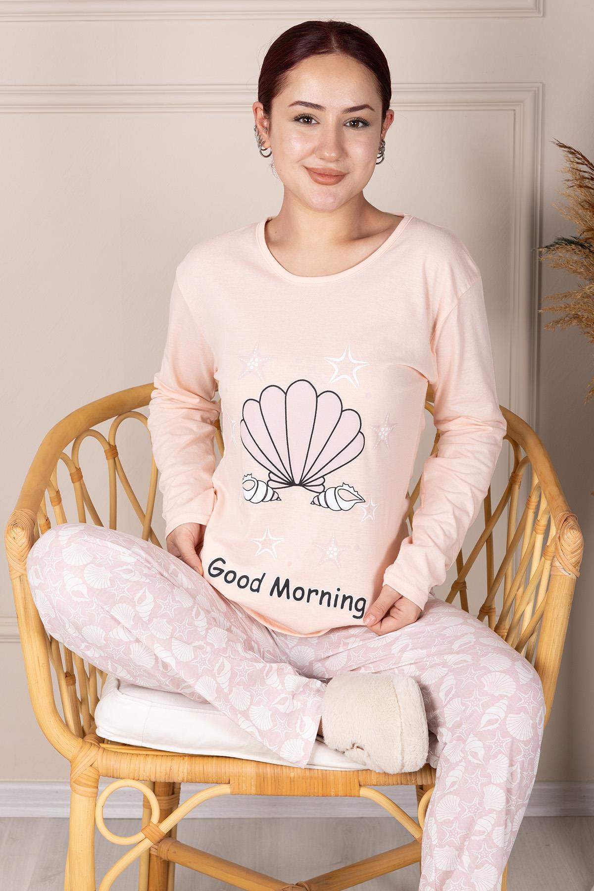 Seashell Patterned Pajama Set