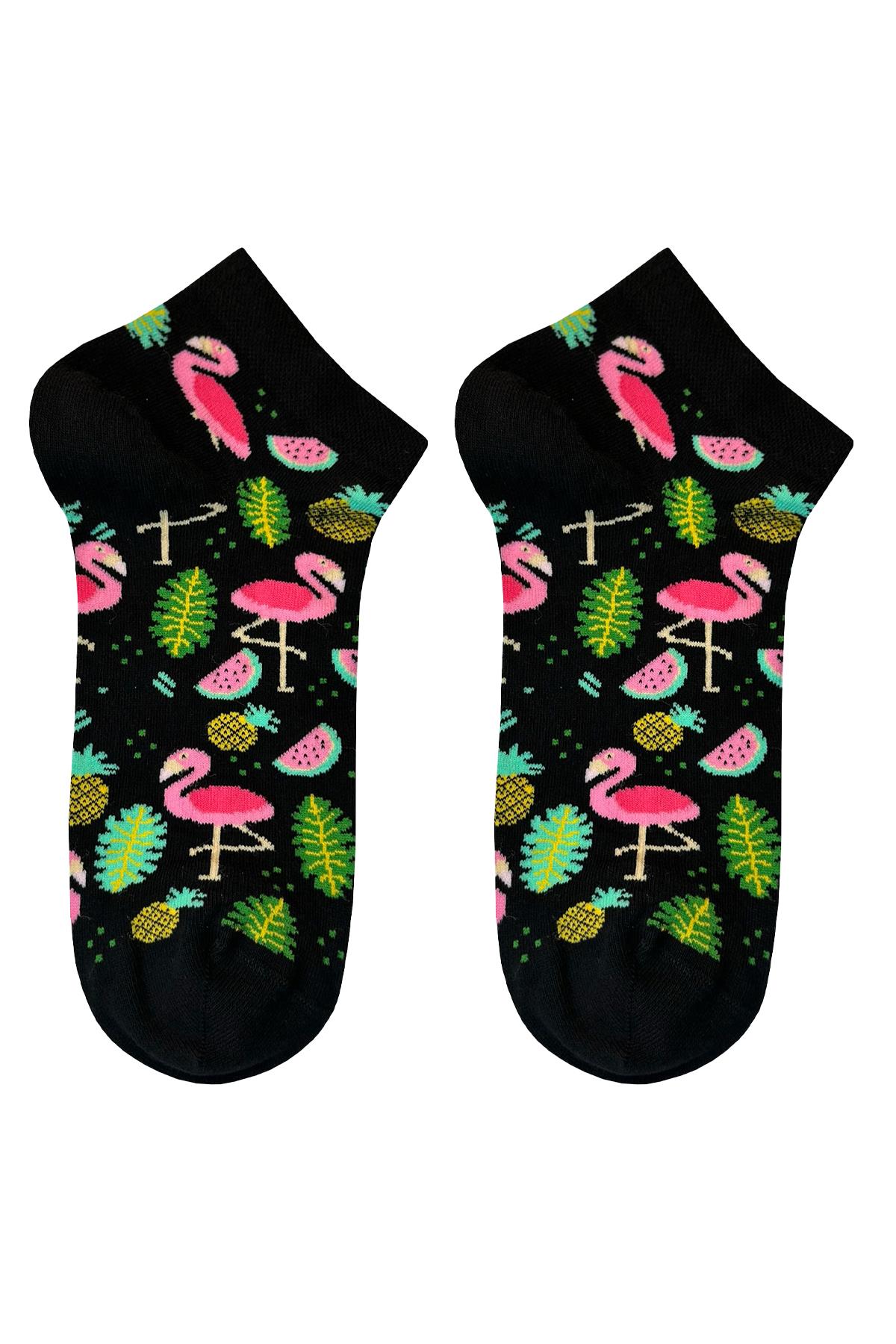 جوارب منقوشة، جوارب سوداء فلامنغو، أنماط الأناناس