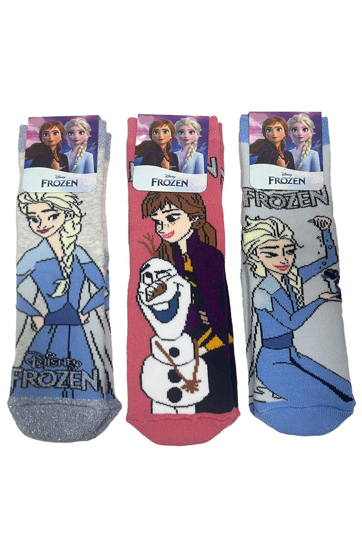 مجموعة مناشف مضادة للانزلاق من شخصيات فروزن مكونة من 3 قطع ASORTI