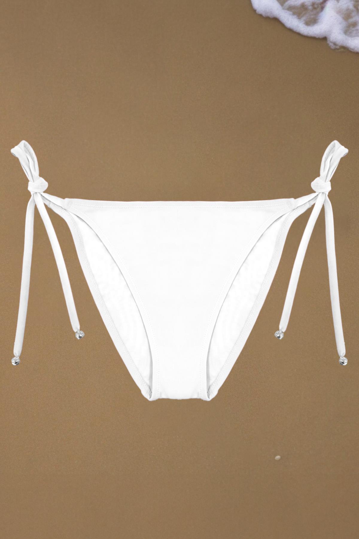 HANA SIDE TIE BIKINI BOTTOM WHITE