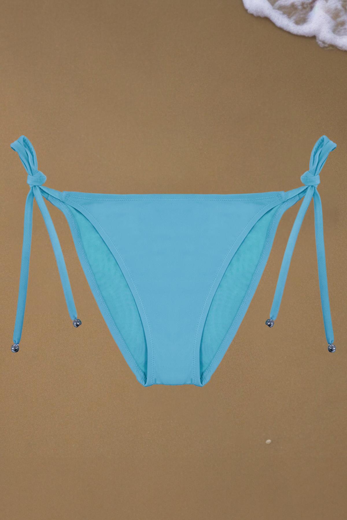 HANA SIDE TIE BIKINI BOTTOM WATER GREEN