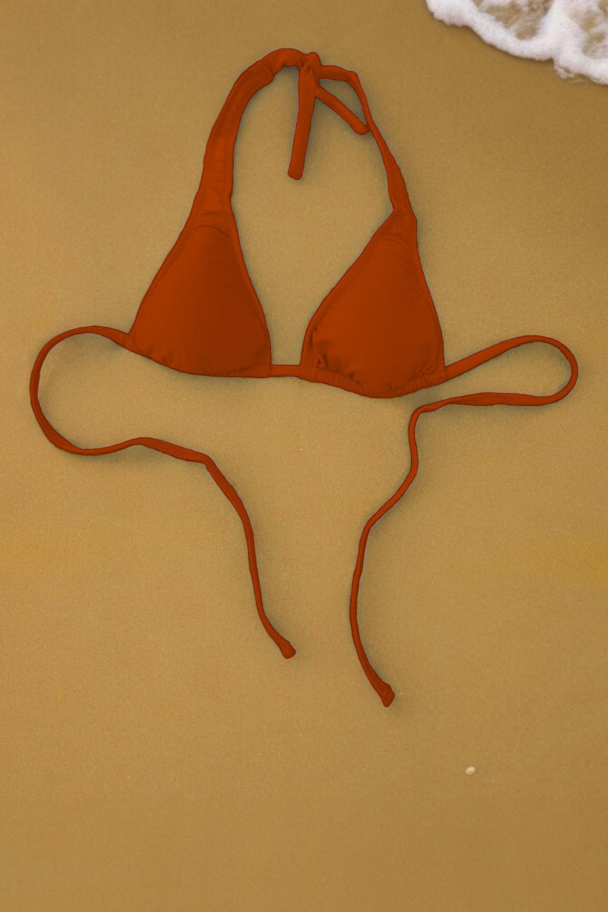 KIONE TRIANGLE BIKINI TOP CINNAMON