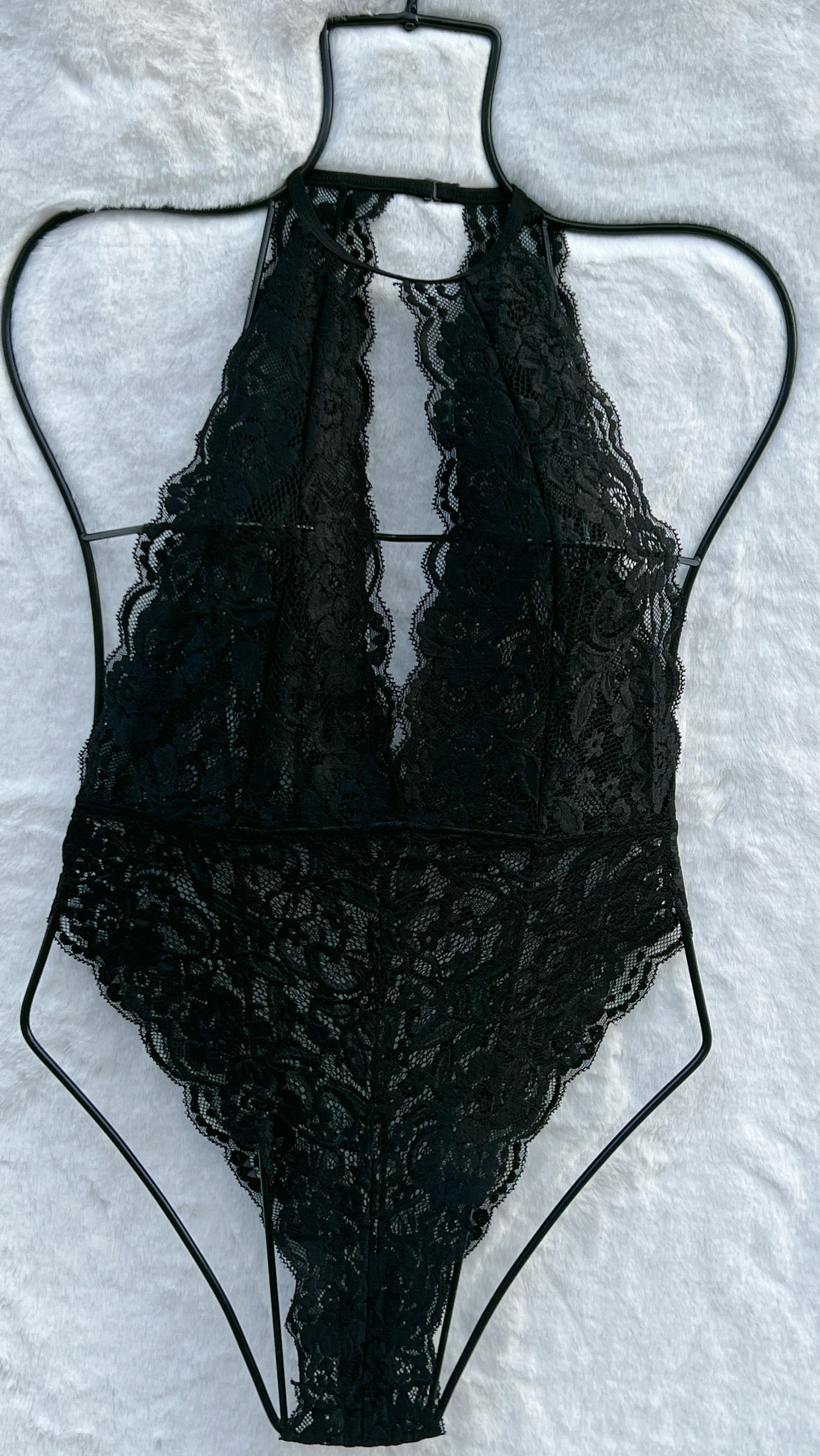 Kopmle Dantelli Babydoll SİYAH