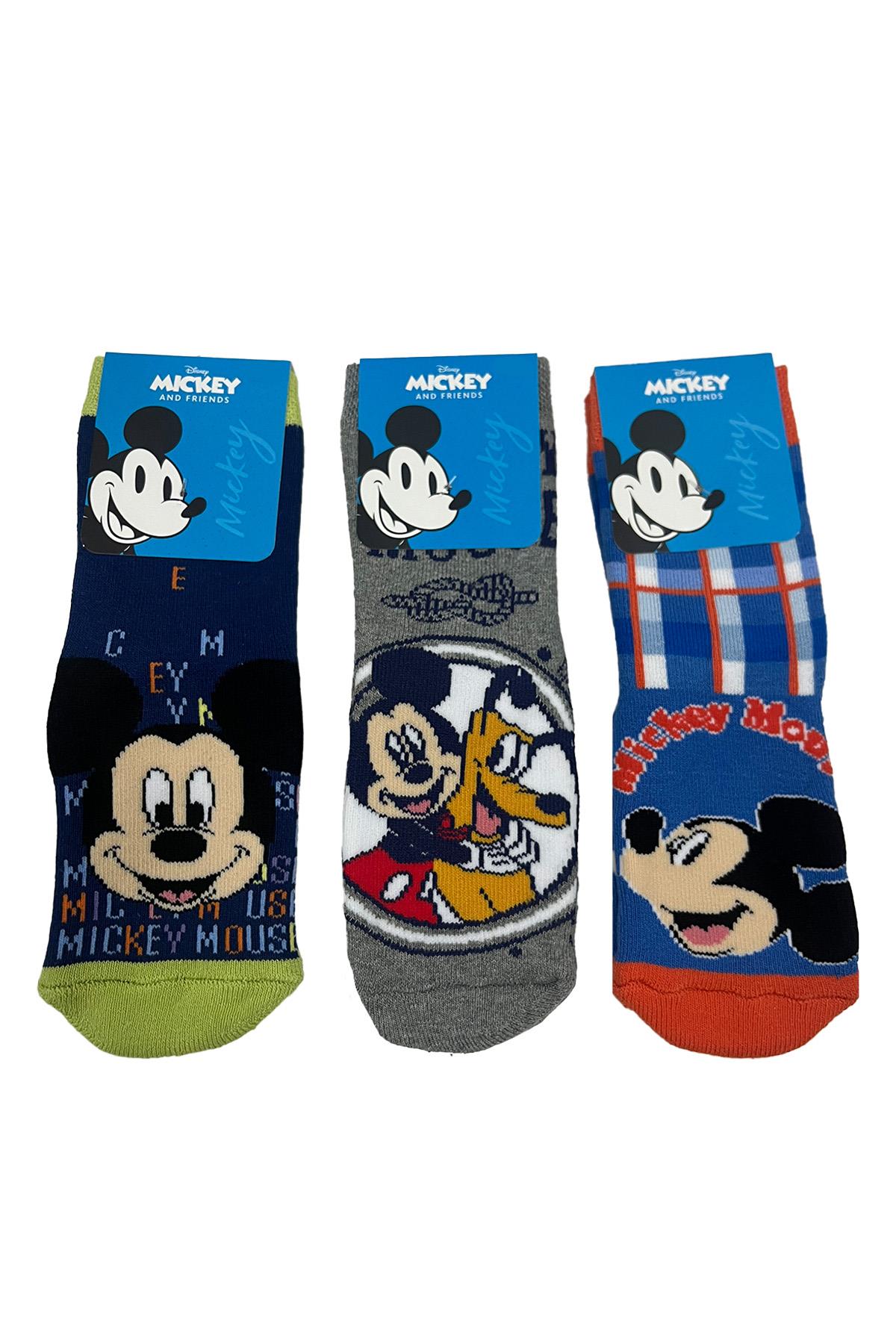مجموعة جوارب منشفة مضادة للانزلاق على شكل شخصية ميكي ماوس ASORTI
