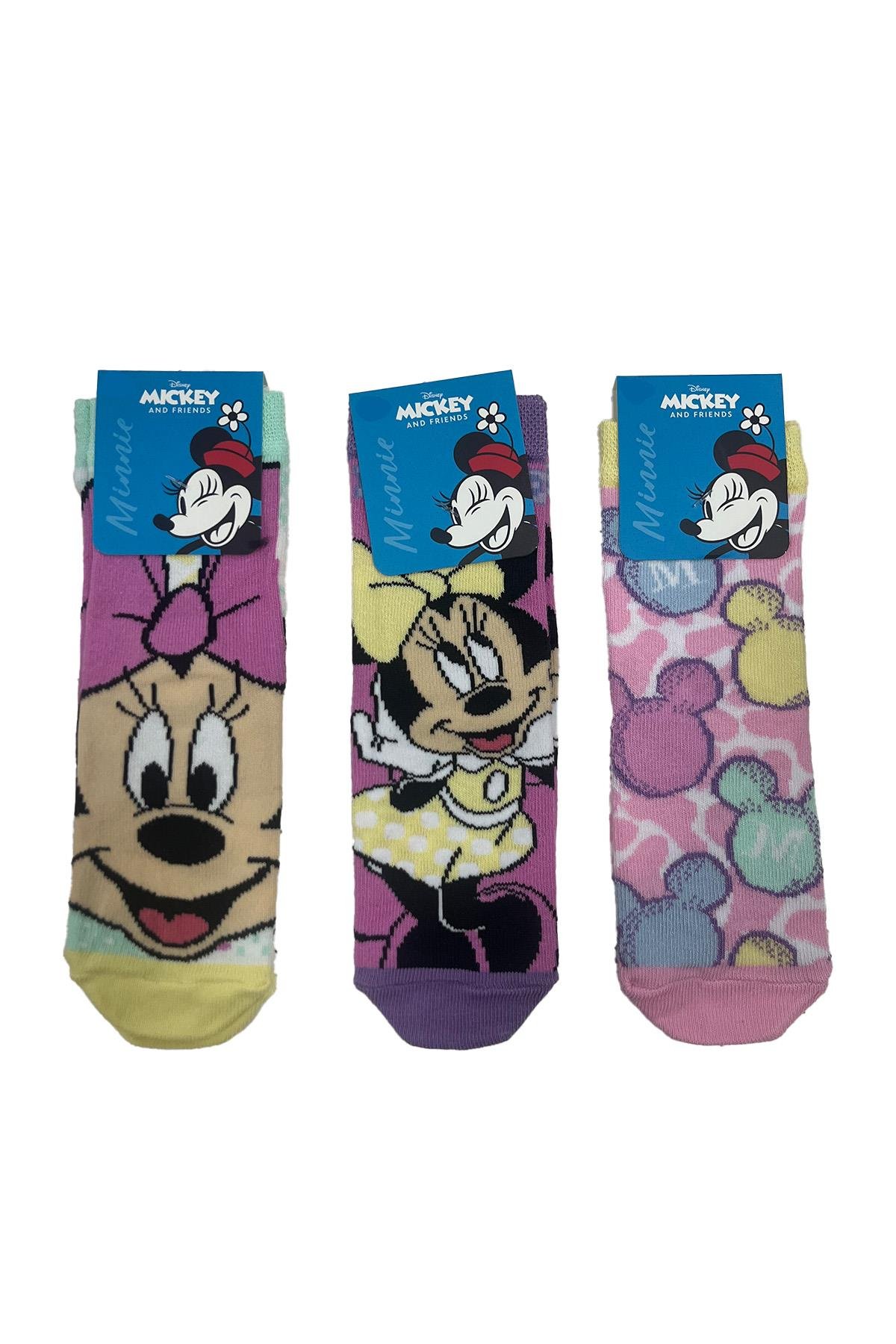 مجموعة جوارب شخصية ميني ماوس مكونة من 3 قطع