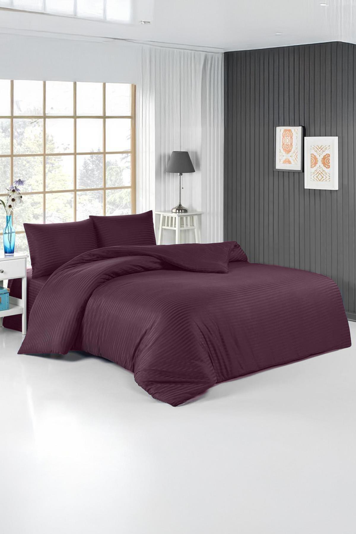 طقم غطاء لحاف فردي من الساتان DAMSON