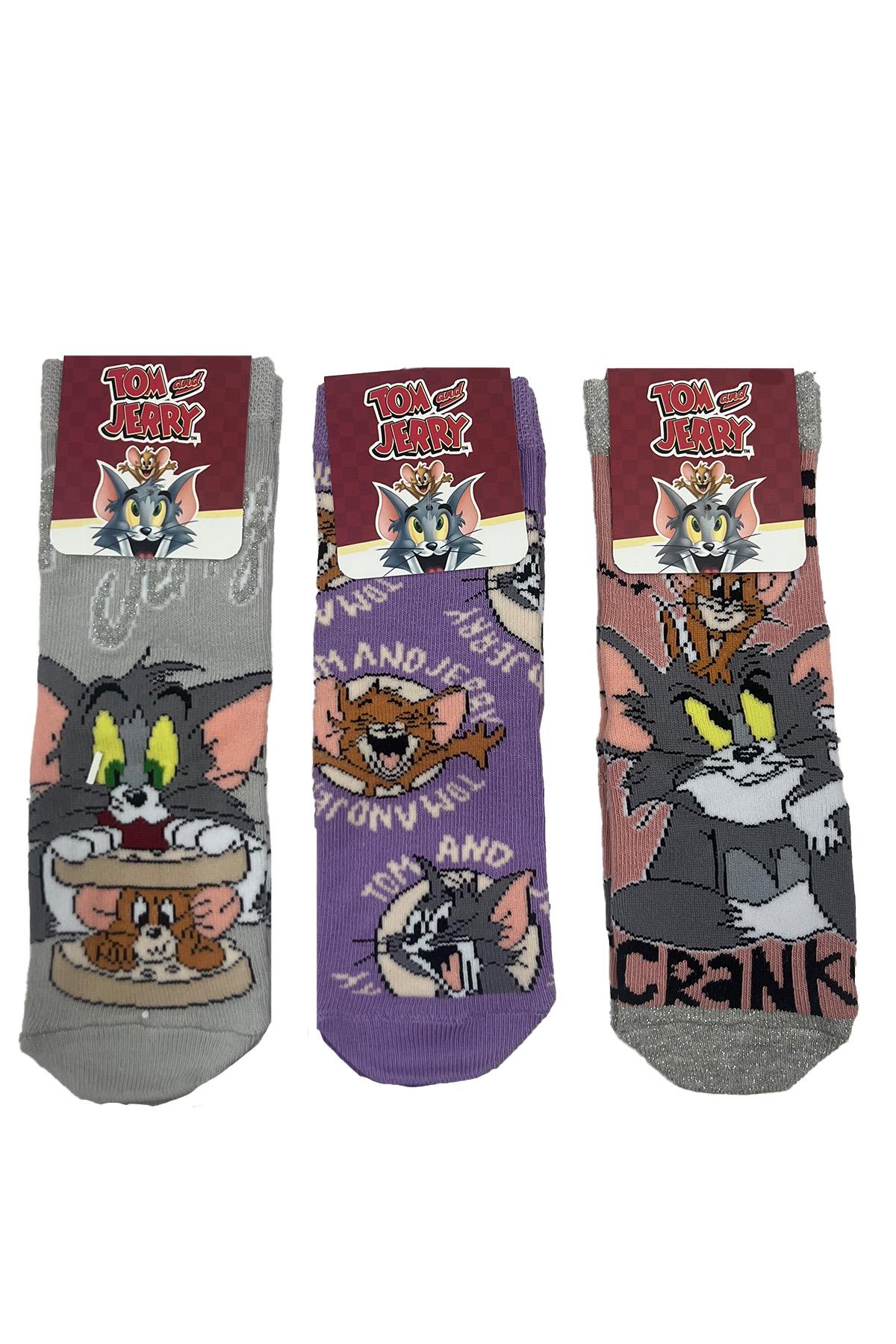 مجموعة جوارب توم وجيري مكونة من 3 قطع