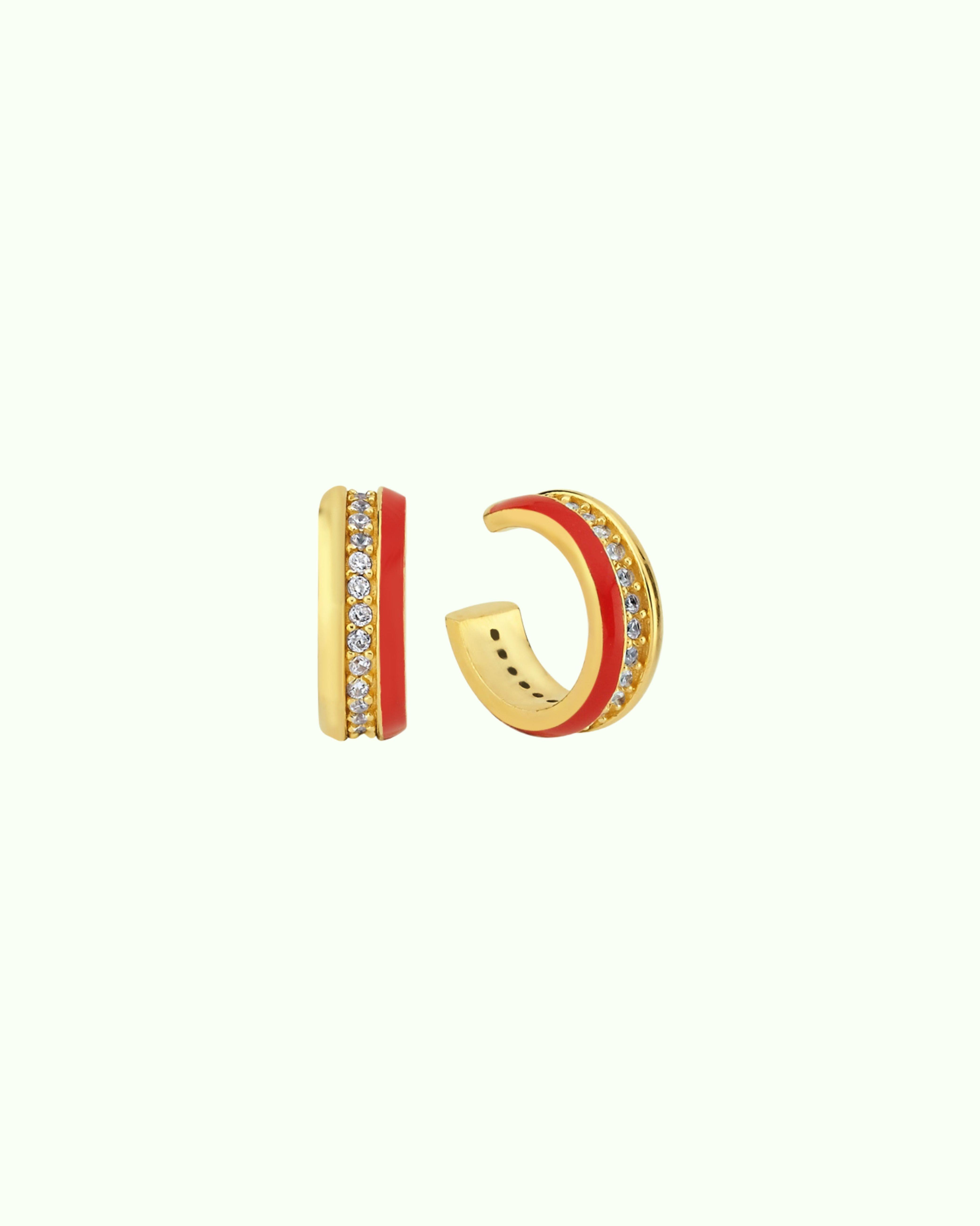 Triple Wisdom Cuff Küpe