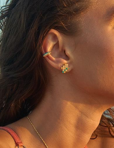 Fusion Allure Zincir Detaylı Küpe