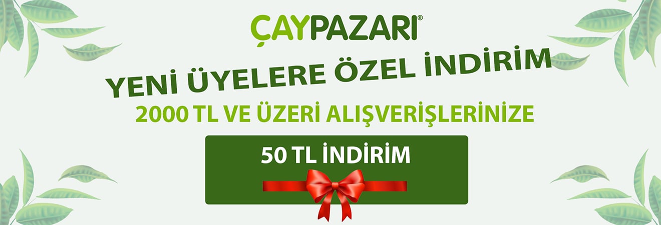 YENİ ÜYELERE ÖZEL 2000  TL VE ÜZERİ ALIŞVERİŞLERİNİZE 50 TL İNDİRİM