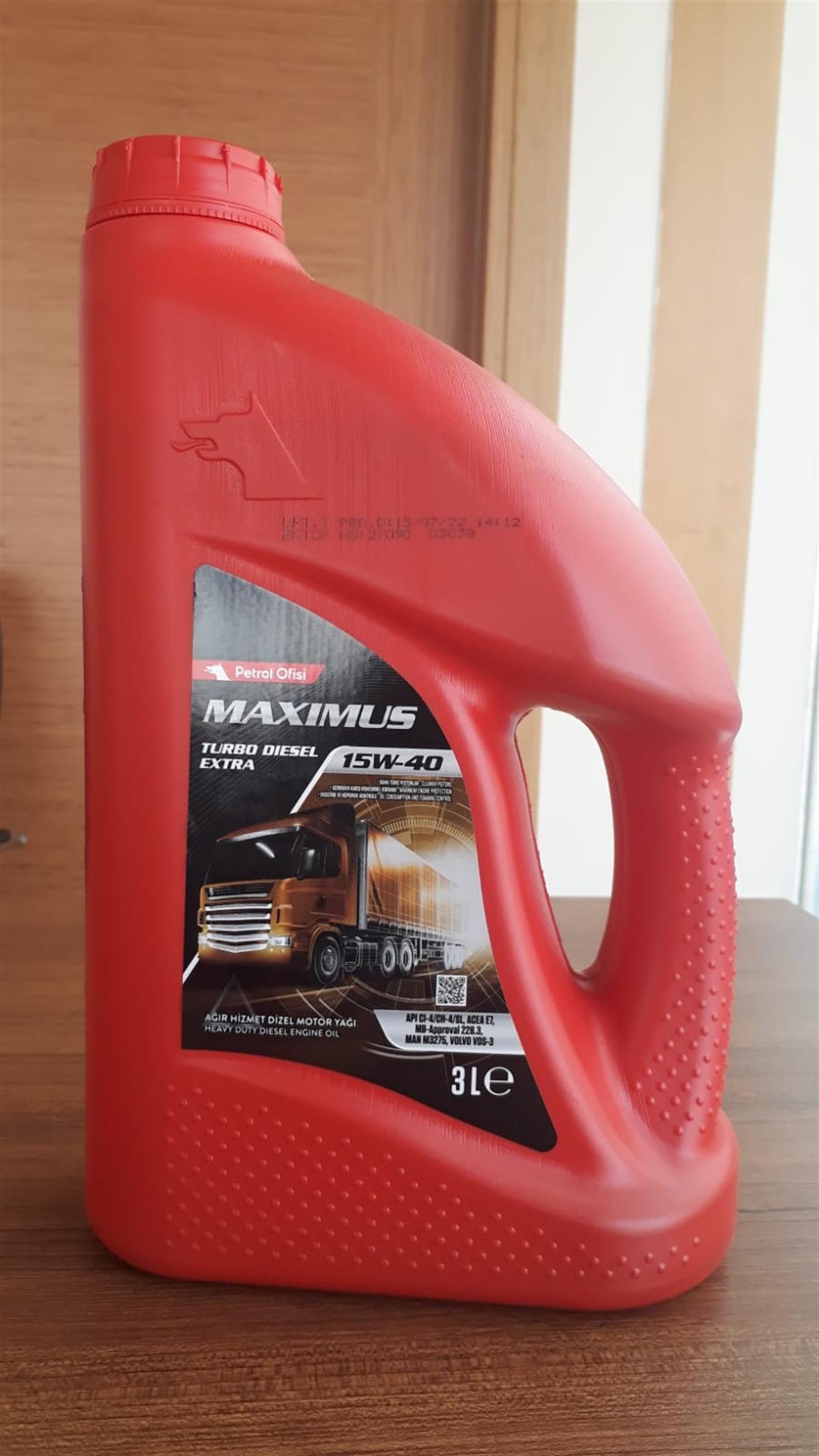 Petrol Ofisi MAXIMUS T.D. EXTRA 15W-40 3 LTPetrol Ofisi Maximus Turbo Diesel Extra 15W-40 3 LT