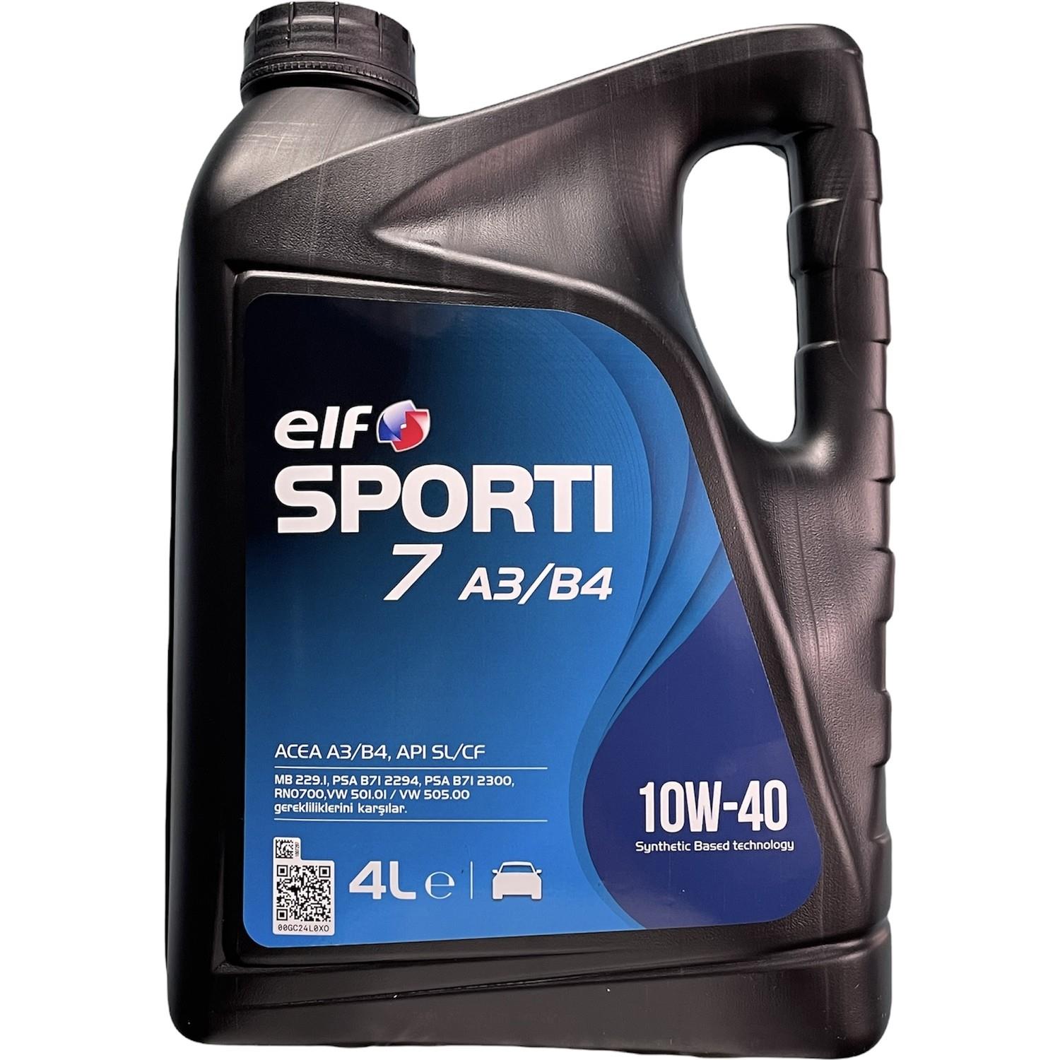 Elf Sporti 7 A3-B4 10W-40 4 LTElf Sporti 7 A3-B4 10W-40 4 LT