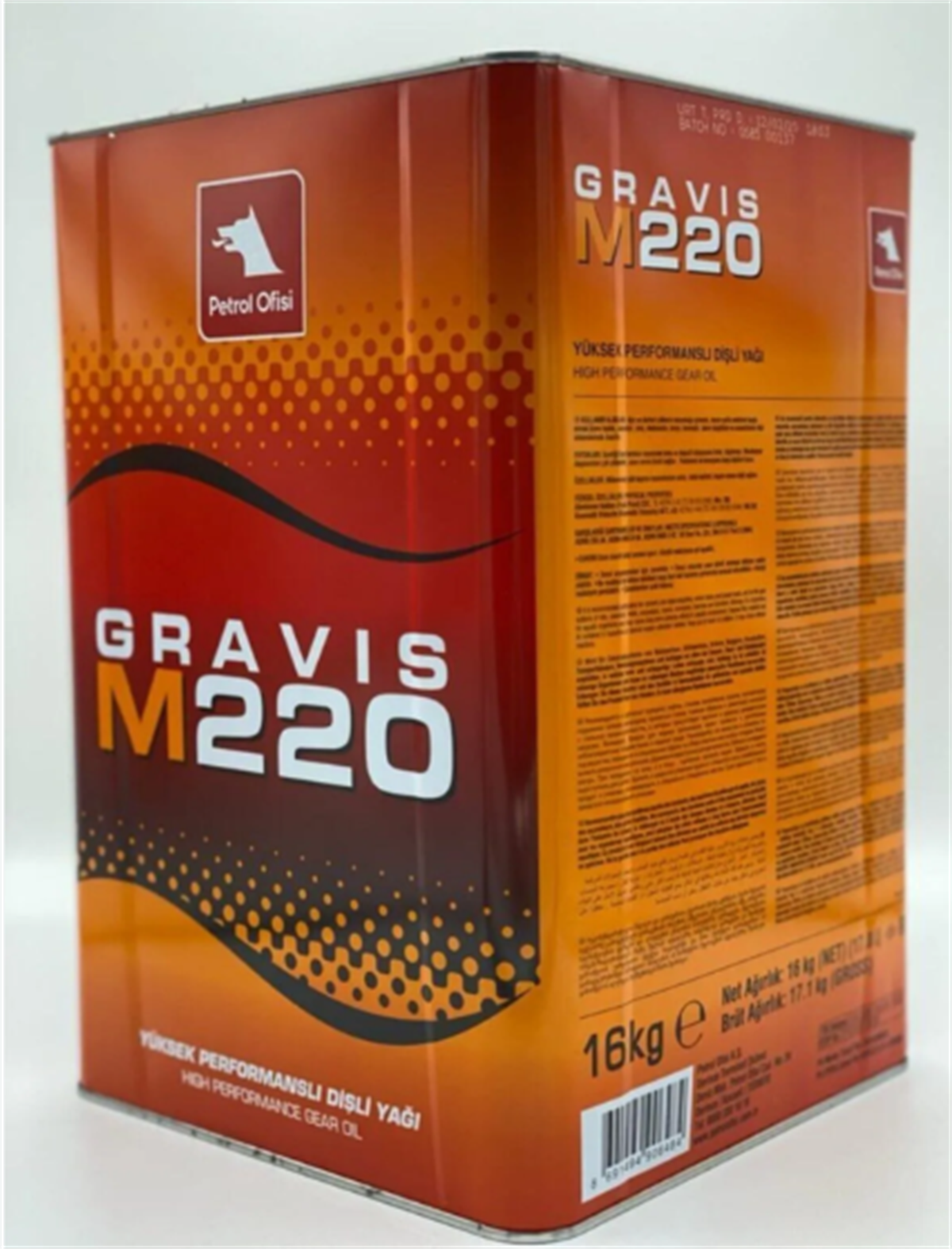 PETROL OFİSİ GRAVIS M 220 15 KGPETROL OFİSİ GRAVIS M 220 15 KG