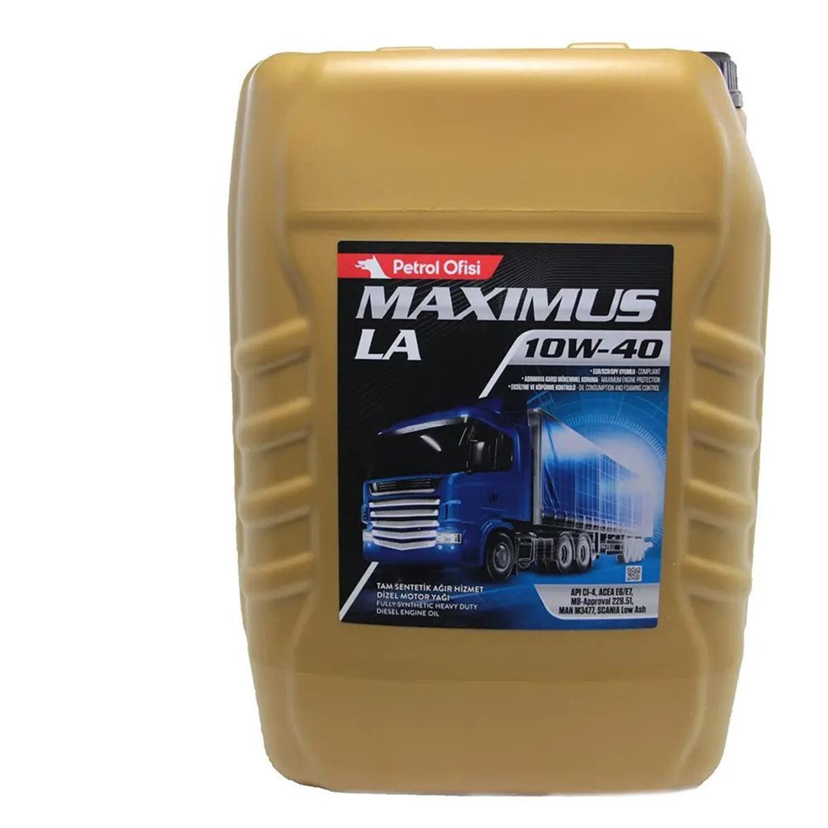 Petrol Ofisi MAXIMUS LA 10W-40  17.5 KGPetrol Ofisi MAXIMUS LA 10W-40 17.5 KG