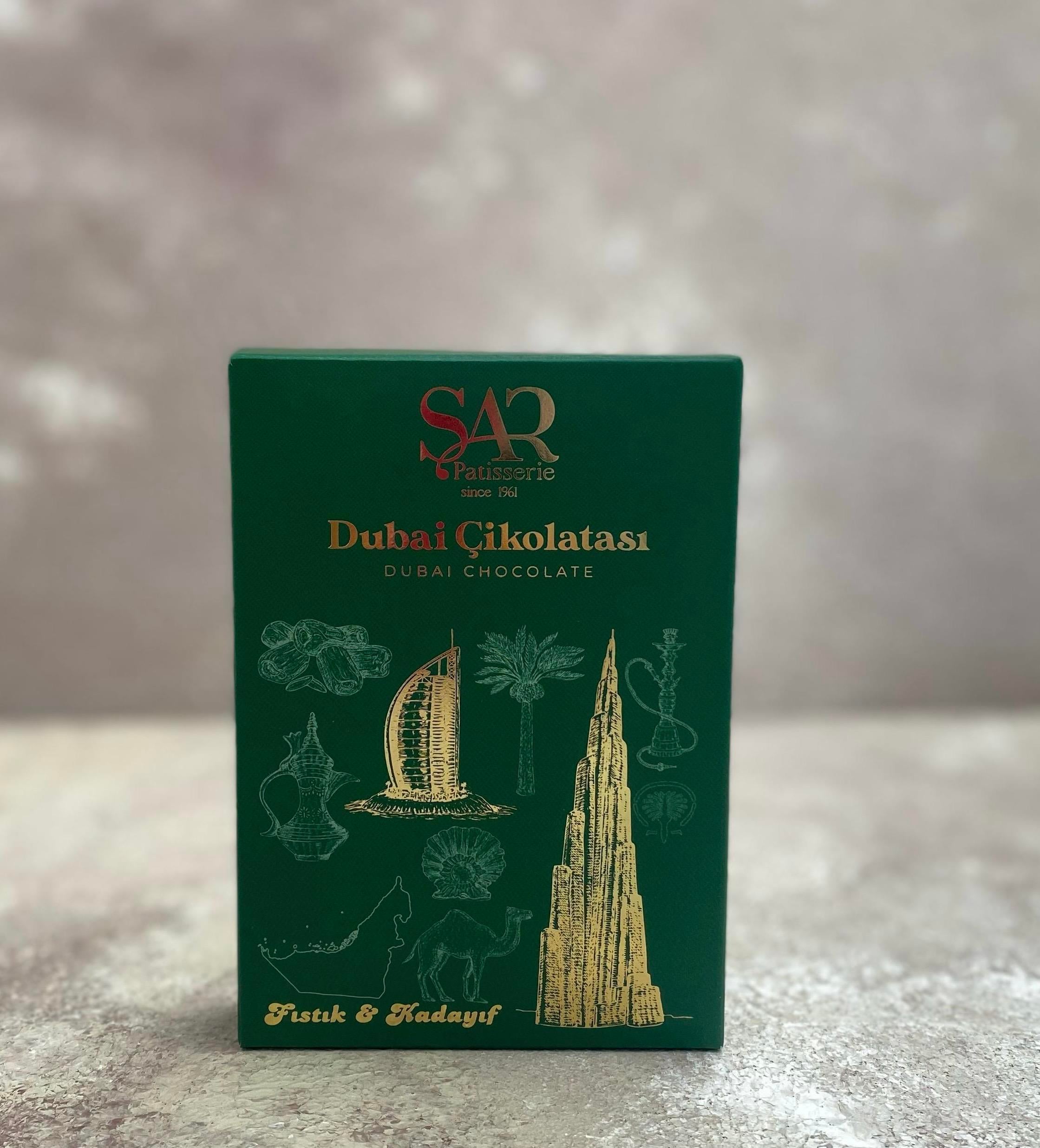 DUBAI ÇİKOLATASI 70 GR %100 GERÇEK EL YAPIMI