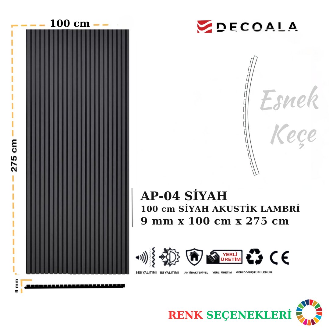 100x275 cm Acoustic Wall Panel