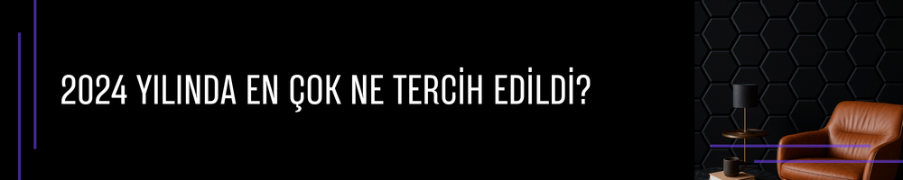2024 Yılında En Çok Ne Tercih Edildi?