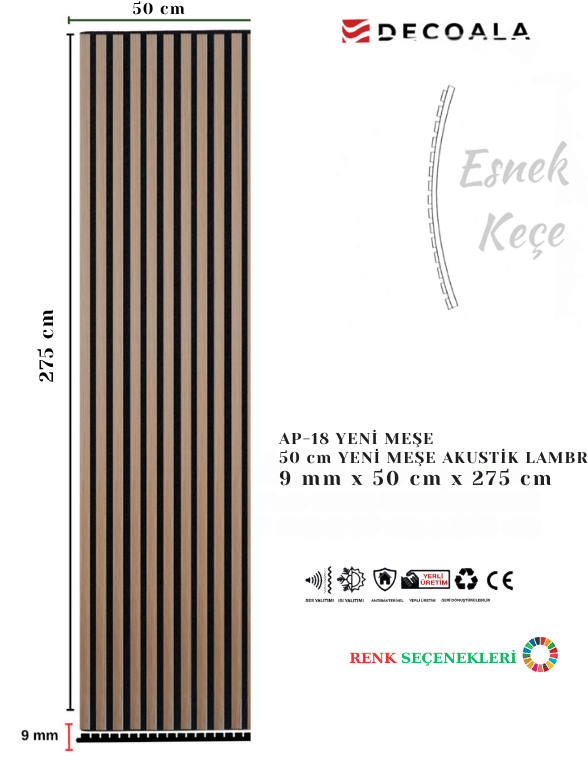TEAK AKUSTİK PANEL