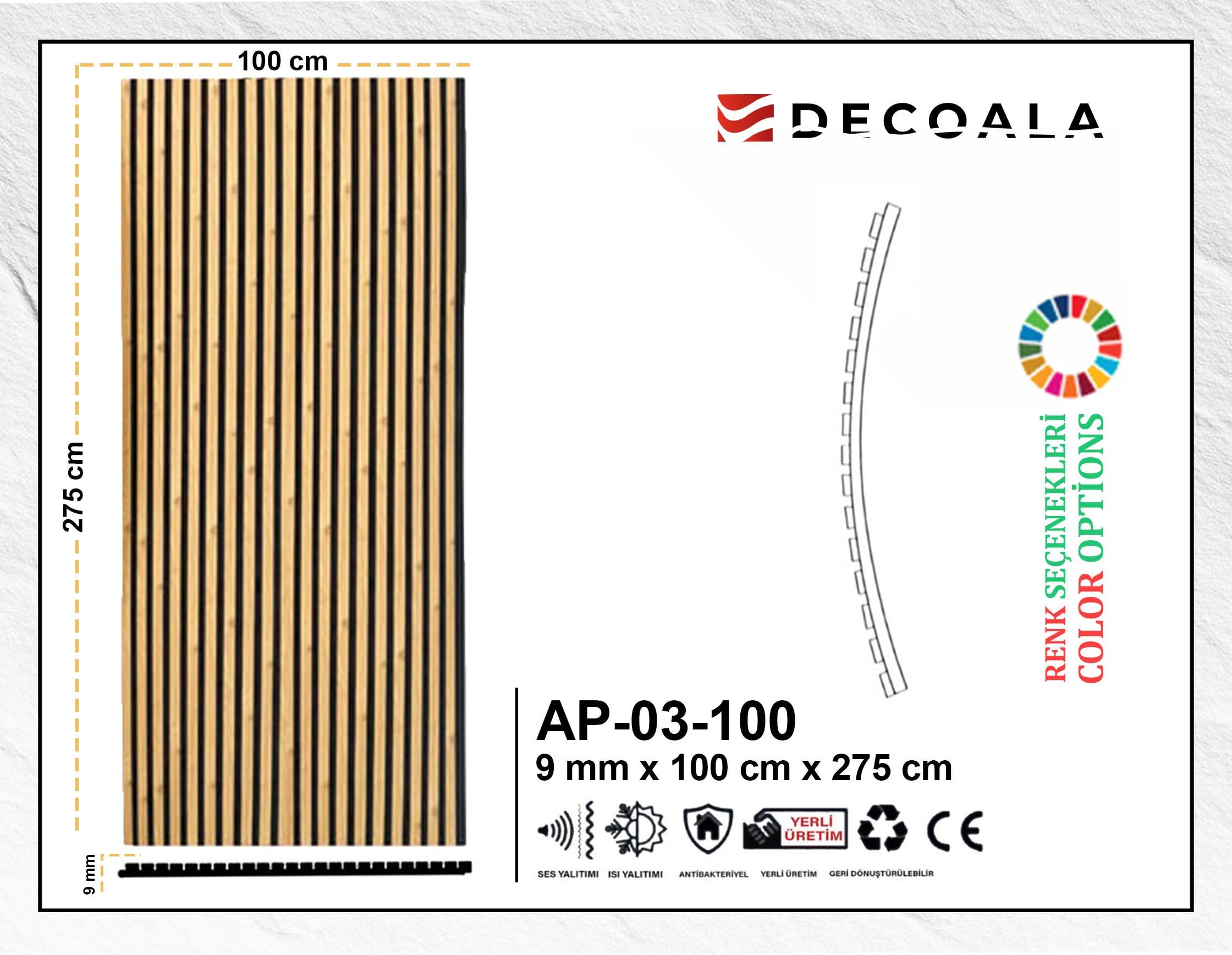 100 cm AKUSTİK LAMBRİ