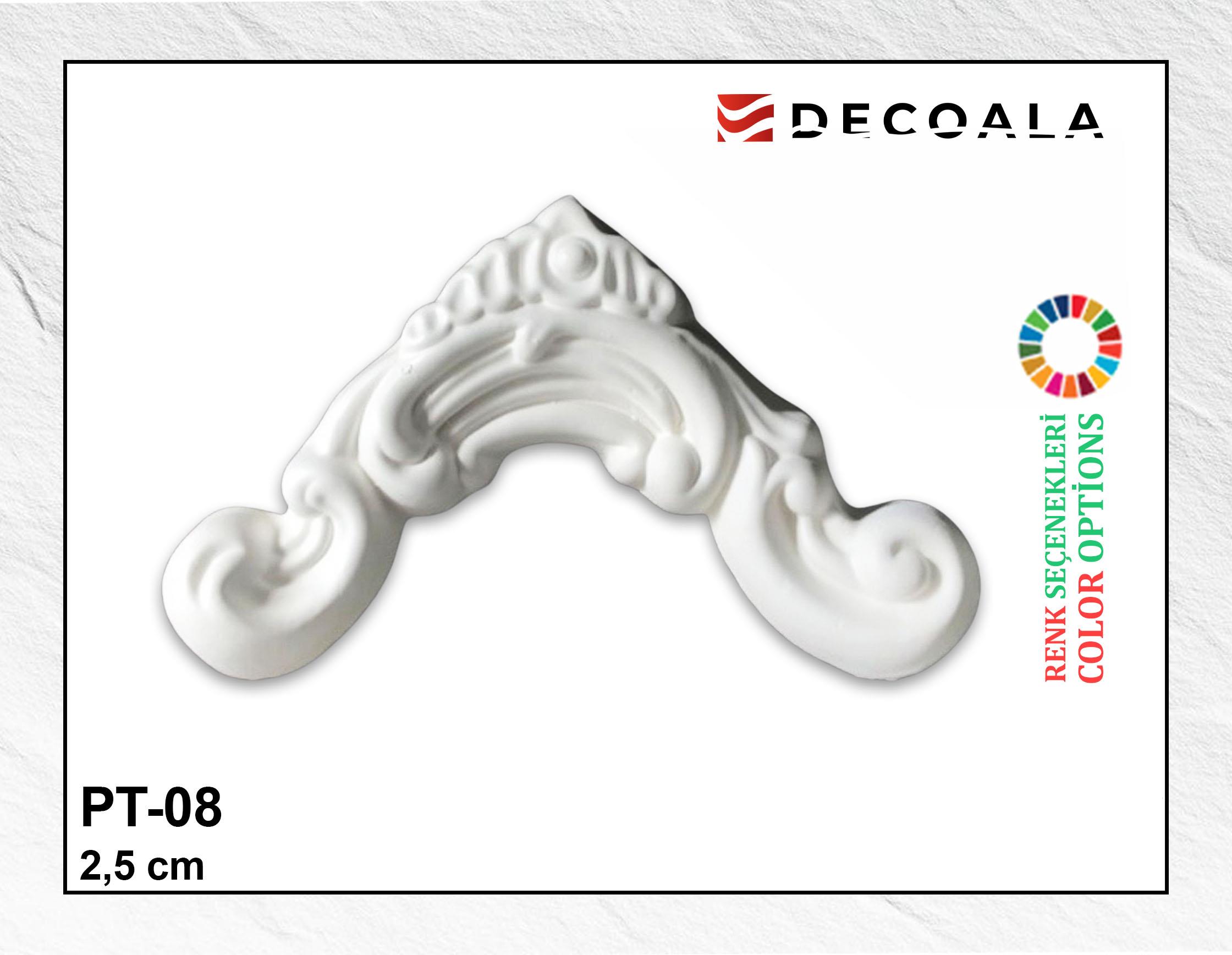 2.5 cm Klasik Köşe Poliüretan Motif