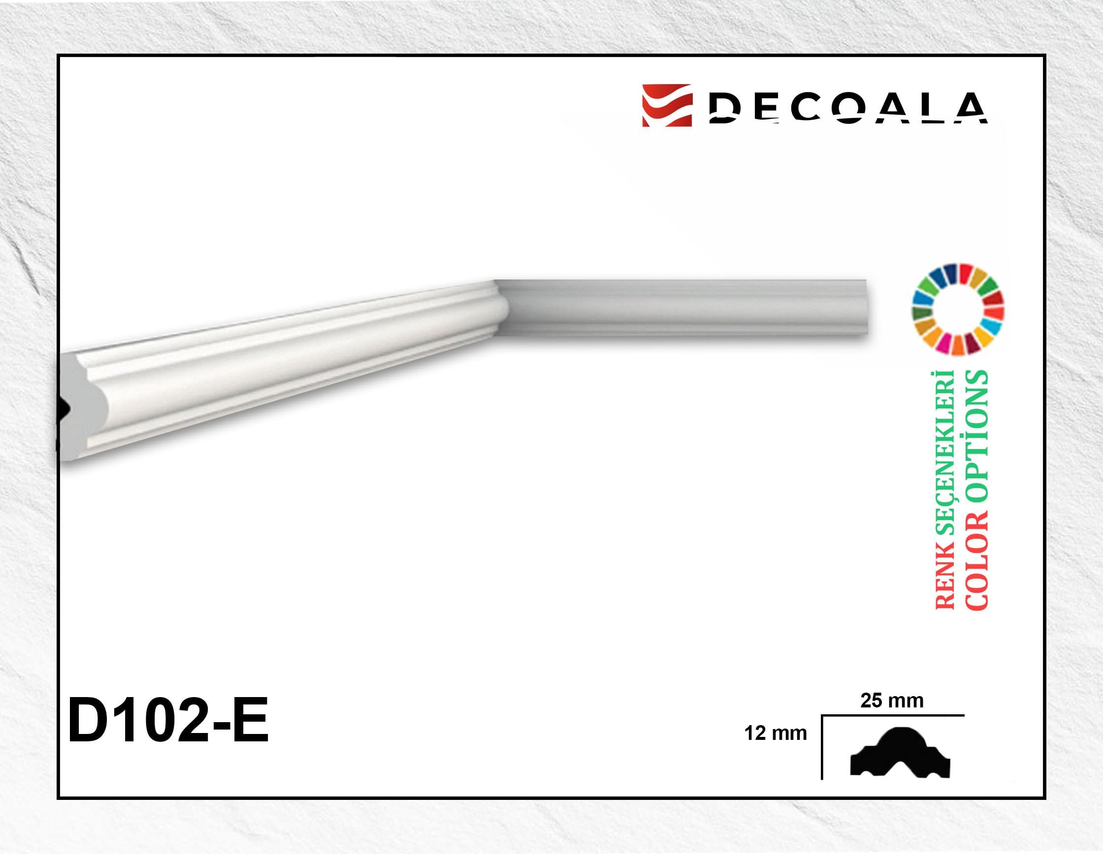 2,5 cm Düz Duvar Profili Eko