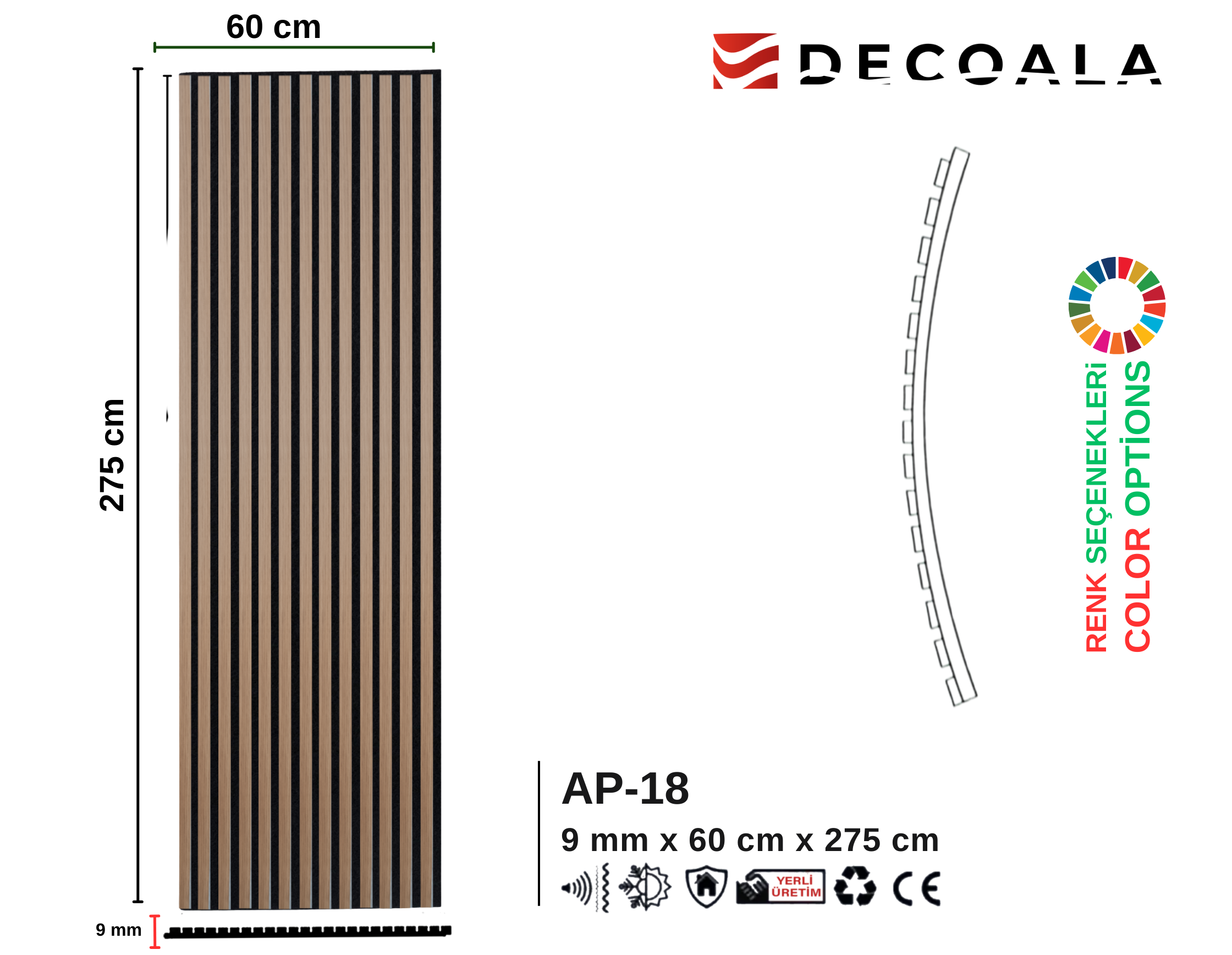 60cm Akustik Panel + Silikon Hediye