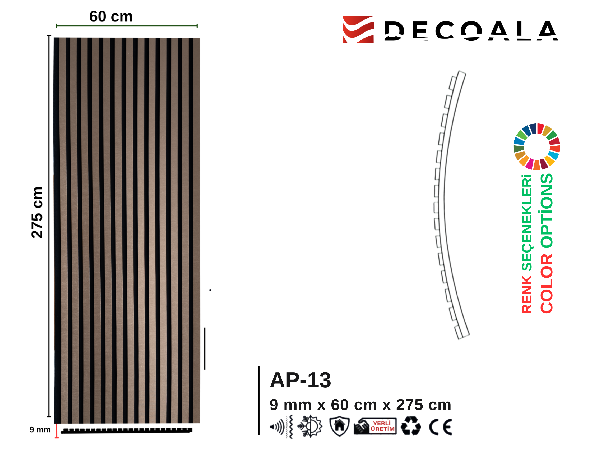 60cm Akustik Panel + Silikon Hediye