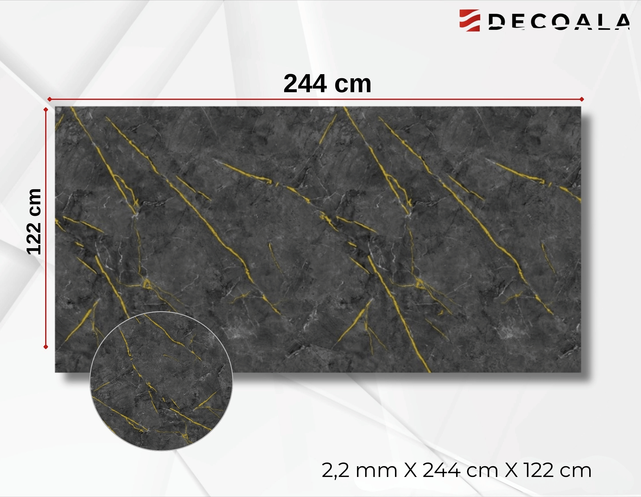 Antrasit Oro PVC Duvar Paneli