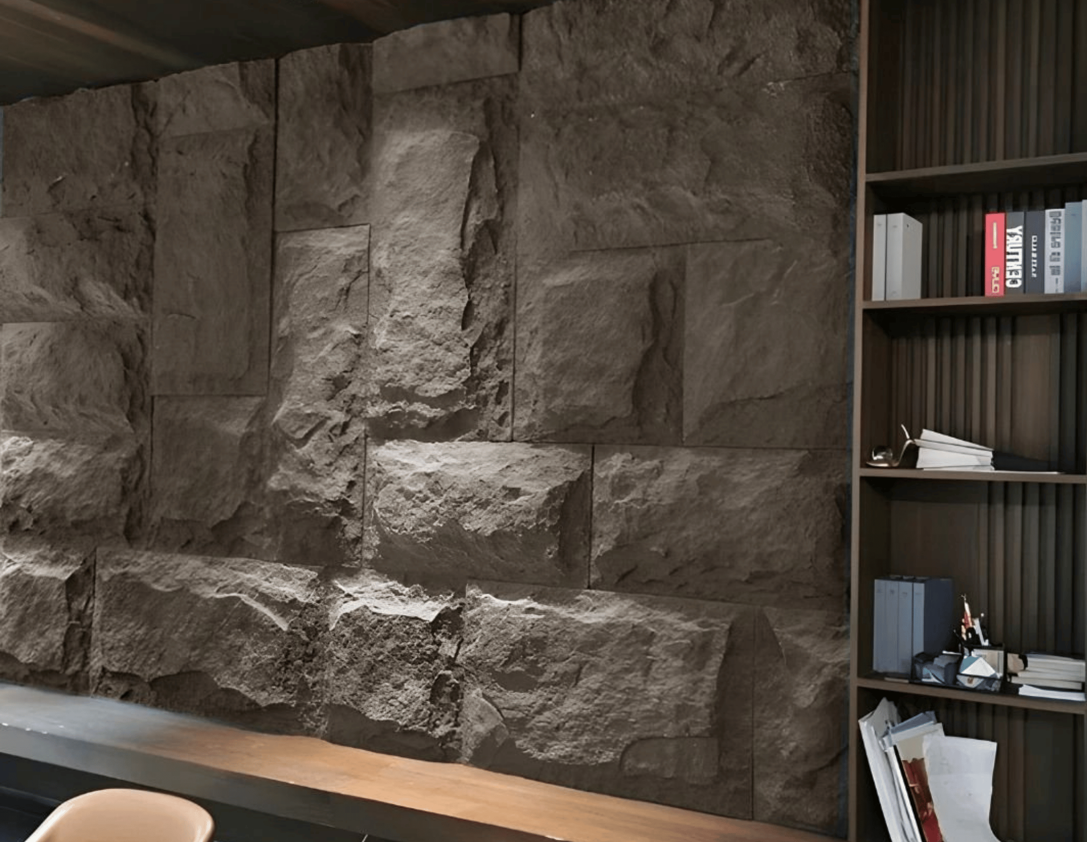 DARK GREY KAYA GÖRÜNÜMLÜ POLİÜRETAN PANEL