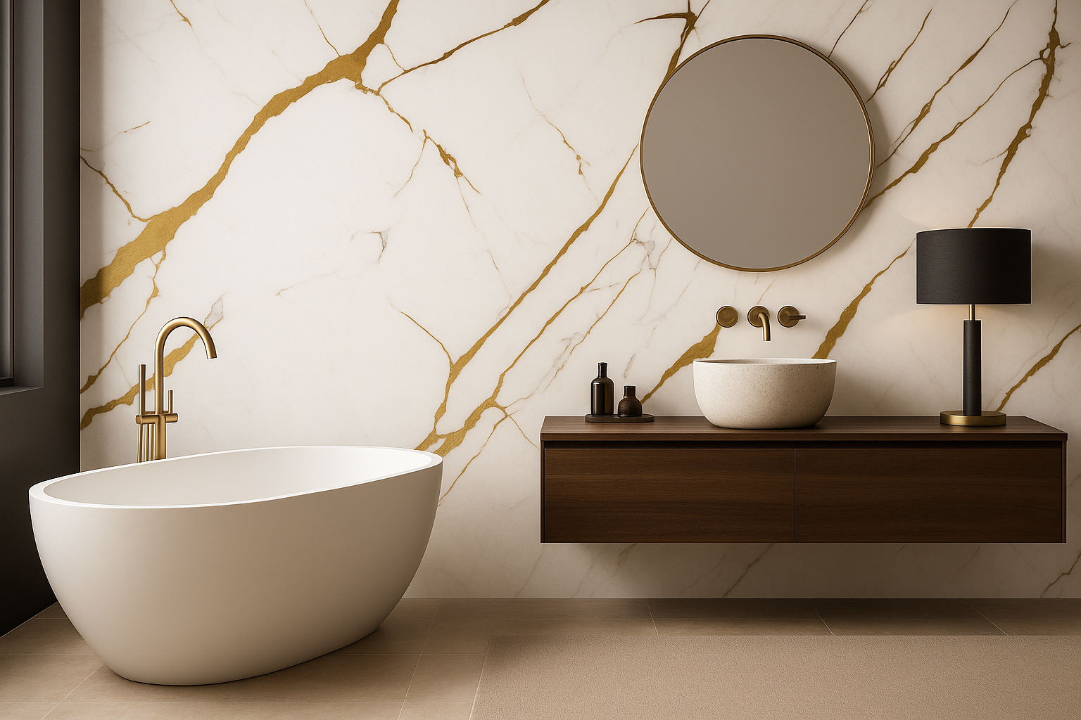 PVC Marble Panel Dazzy Gold