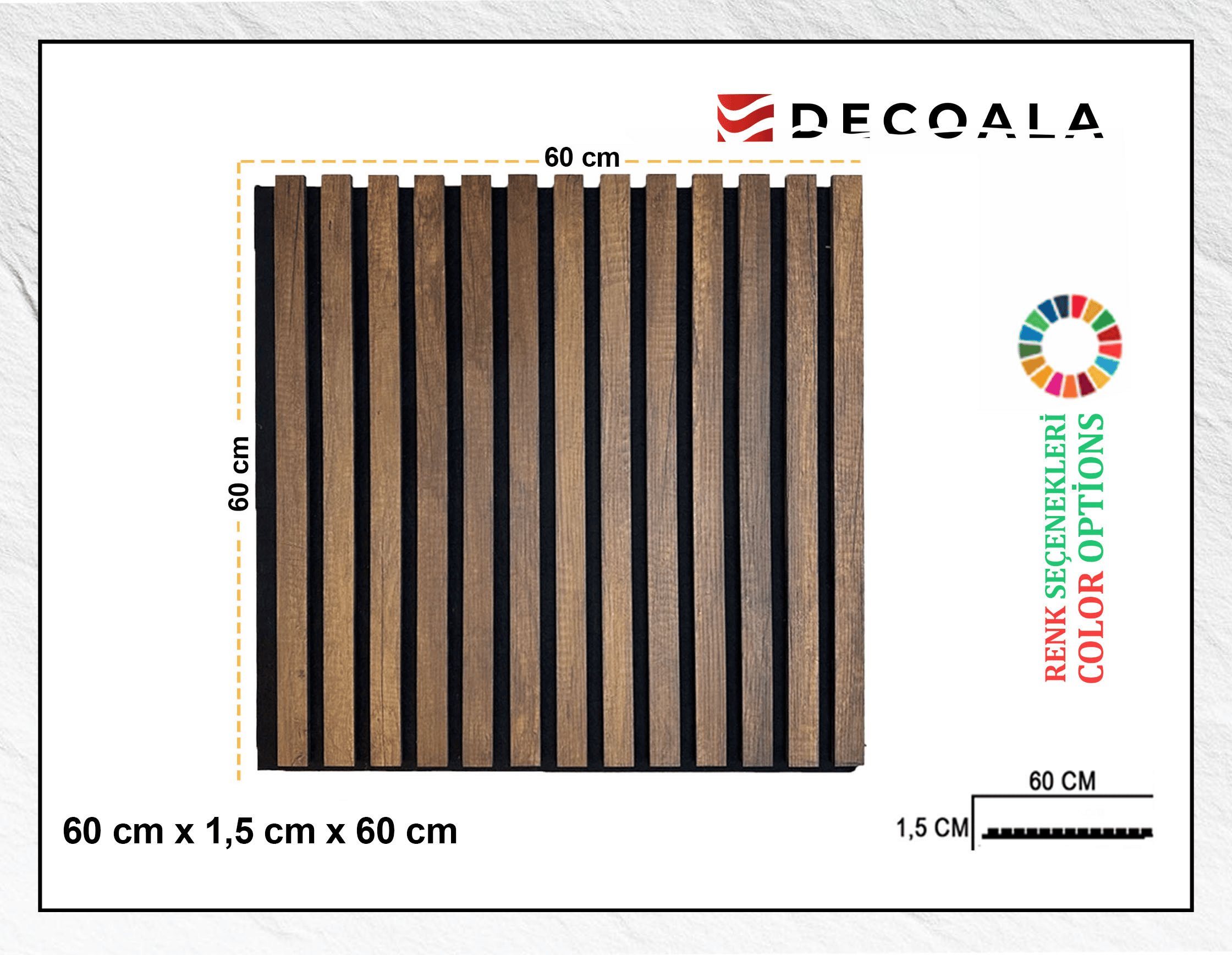 60x60cm Kare Akustik Panel