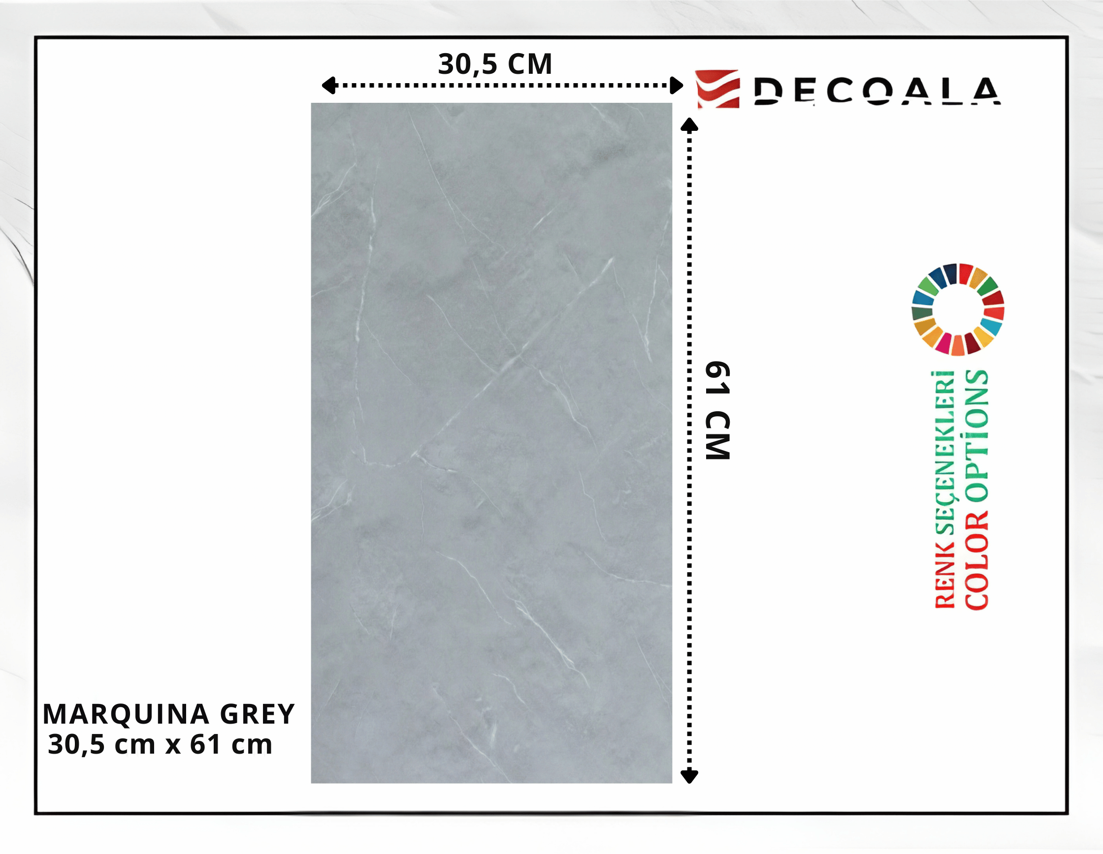 SPC ZEMİN PANELİ MARQUINA GREY