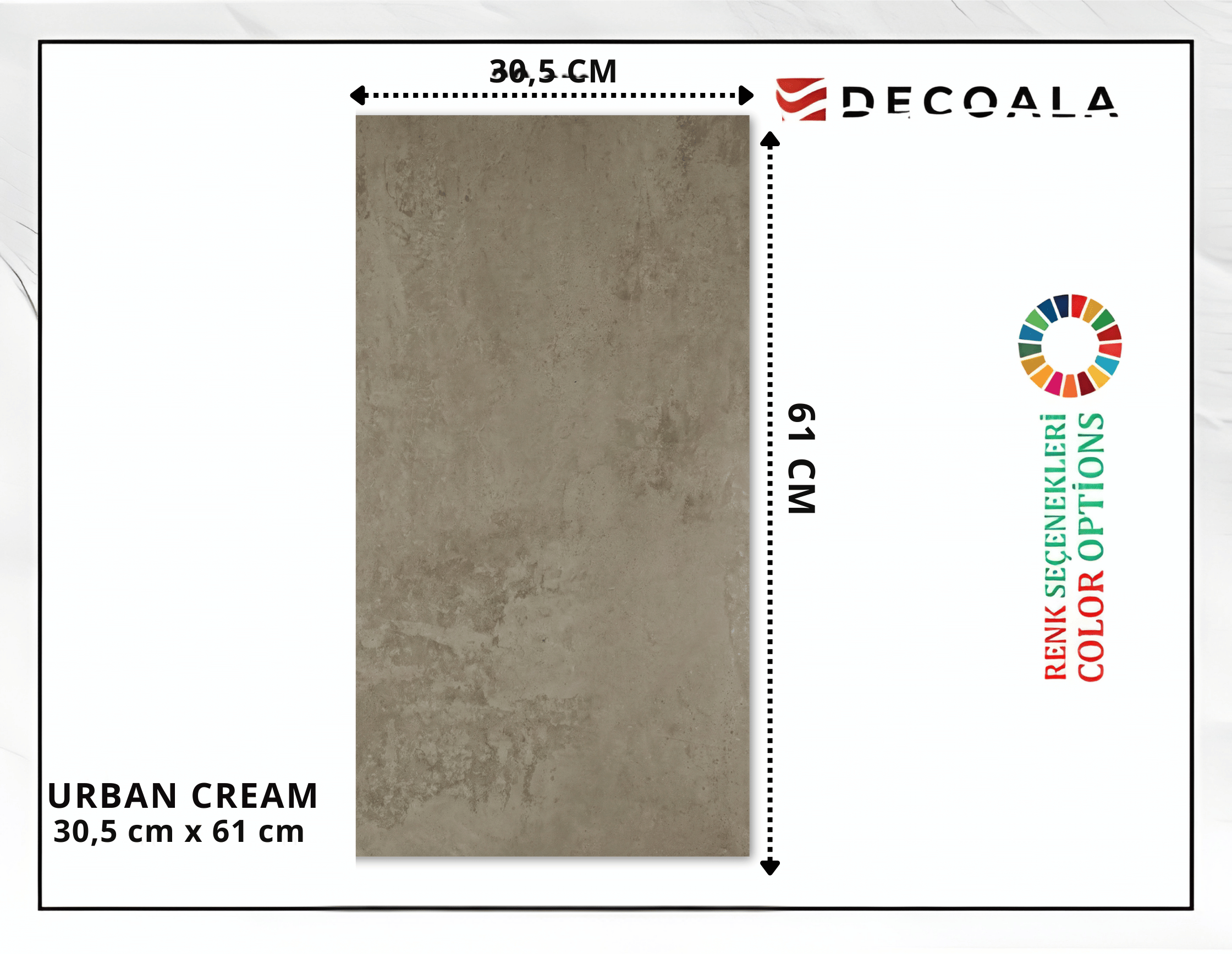 SPC ZEMİN PANELİ URBAN CREAM