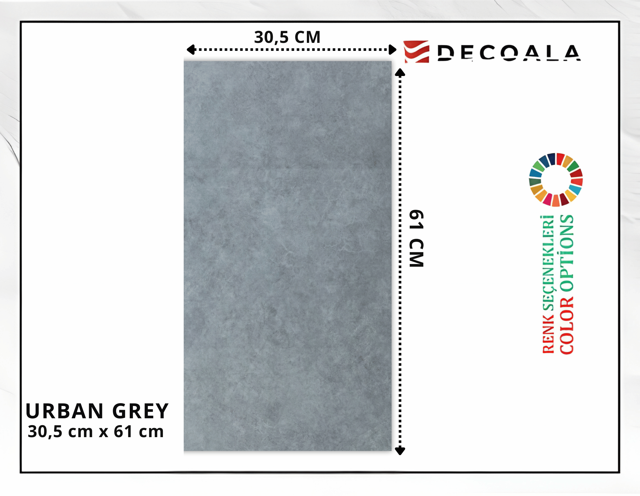 SPC ZEMİN PANELİ URBAN GREY