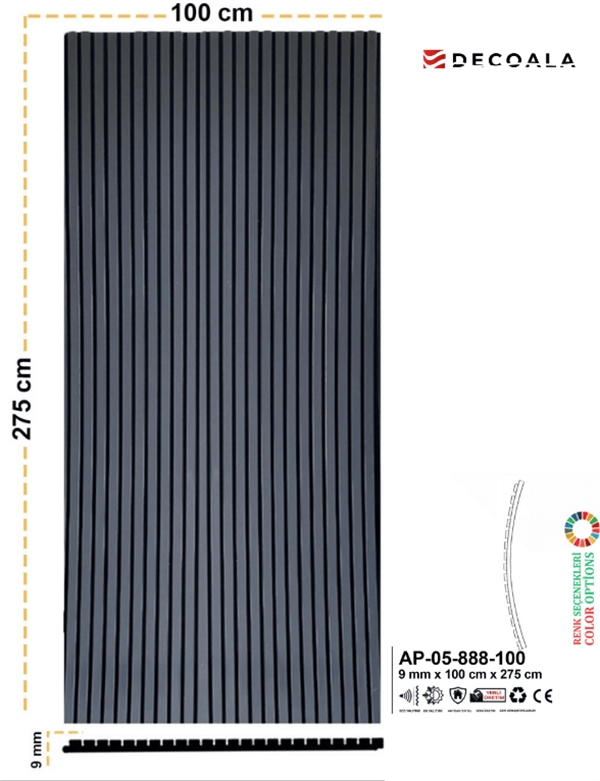 100 cm AKUSTİK LAMBRİ