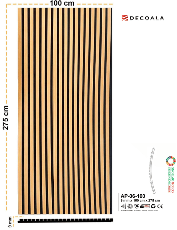 100 cm AKUSTİK LAMBRİ