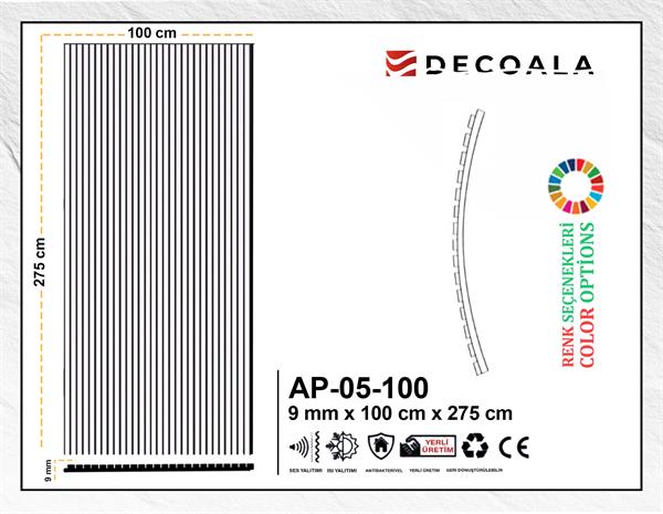 Acoustic Wall Panel- 100x275 cm