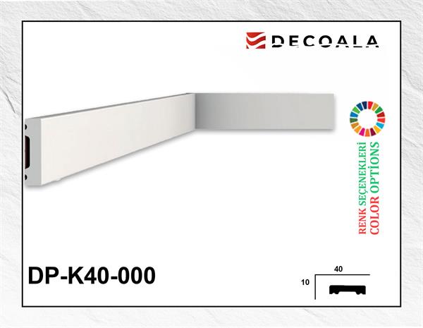 4 cm Kare Duvar Profili