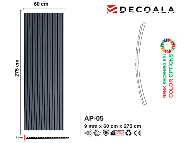 60cm Akustik Panel + Silikon Hediye