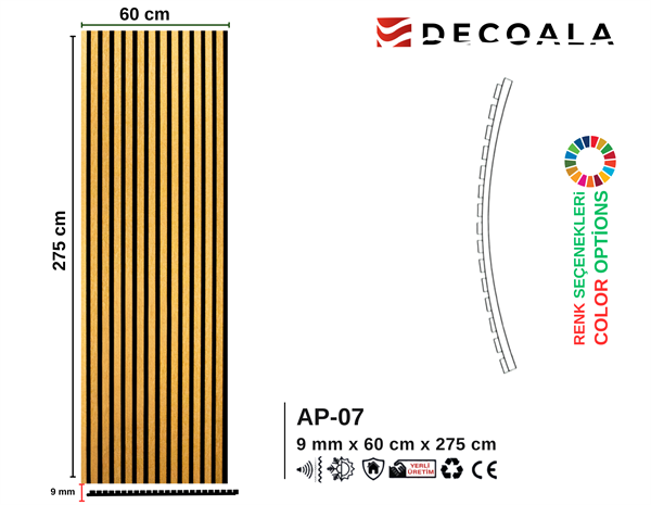 60cm Akustik Panel + Silikon Hediye