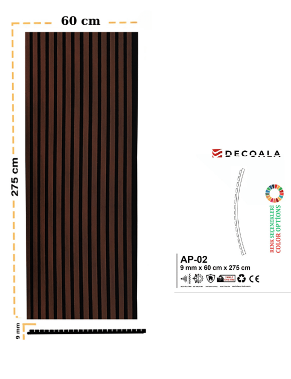 60cm Akustik Panel + Silikon Hediye