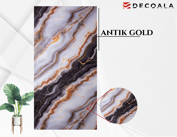 Antik Gold PVC Duvar Paneli