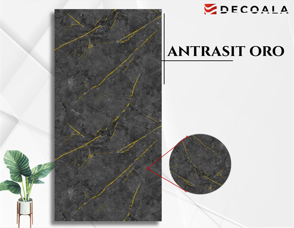 Antrasit Oro PVC Duvar Paneli