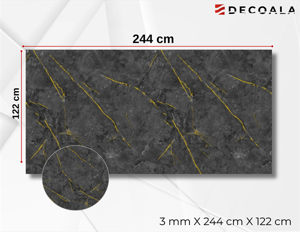 Antrasit Oro PVC Duvar Paneli