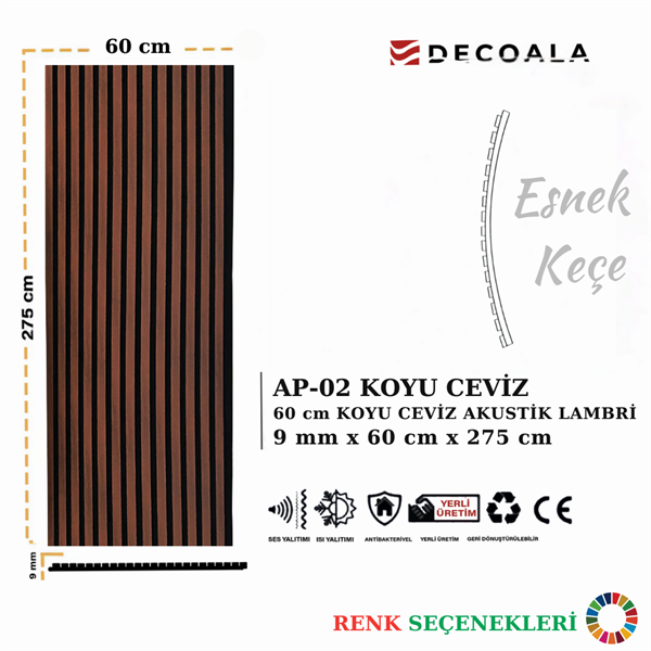 Beyaz Keçe Akustik Panel 60x275 cm